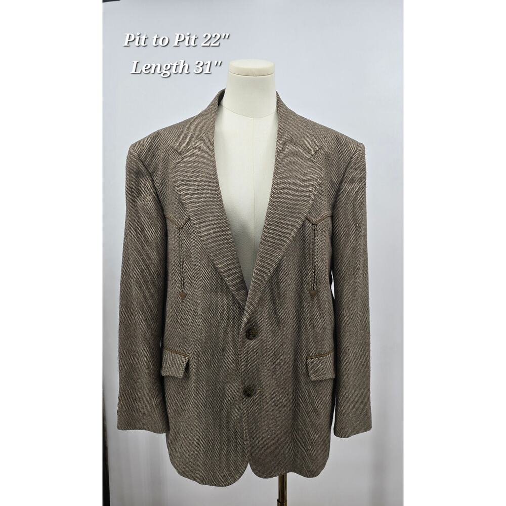 Pendleton Wool Blend Blazer – Size 44‎ Men’s – Brown Tweed Western Style